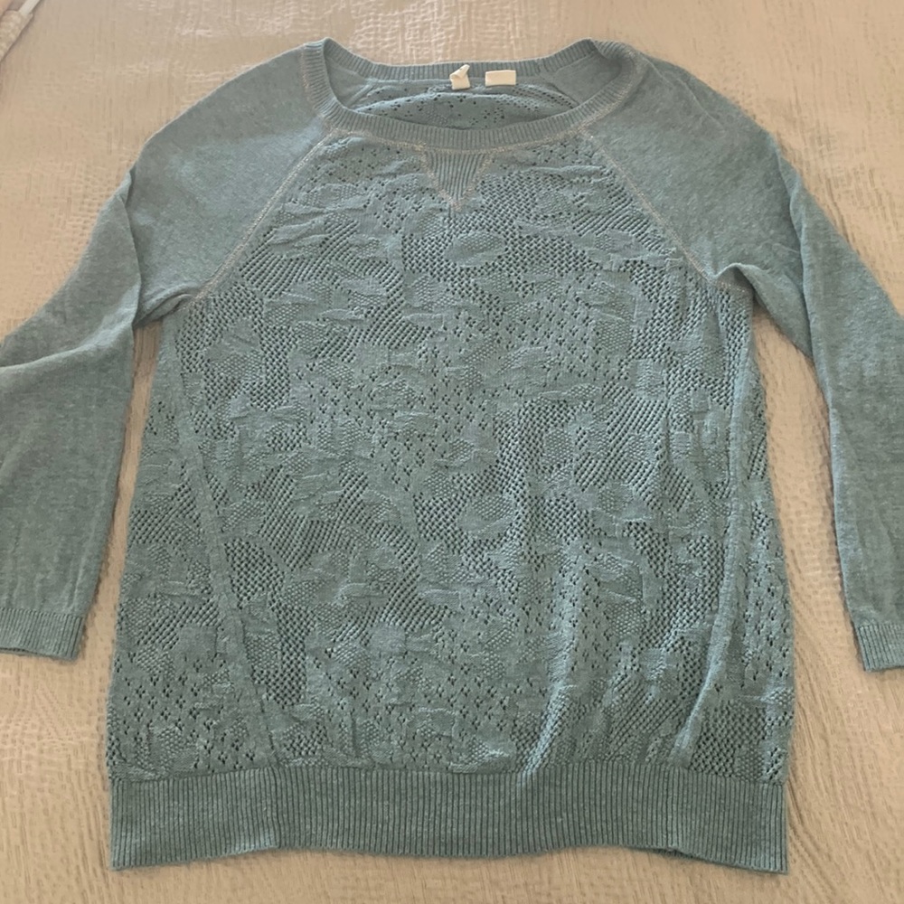 Teal sweater top